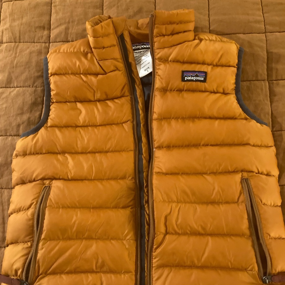 Patagonia Boys Down Vest - Orange